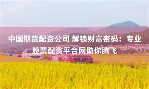中國期貨配資公司 解鎖財富密碼：專業股票配資平臺網助你騰飛